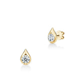 LU Droplet Diamond Stud Earrings - Dracakis Jewellers